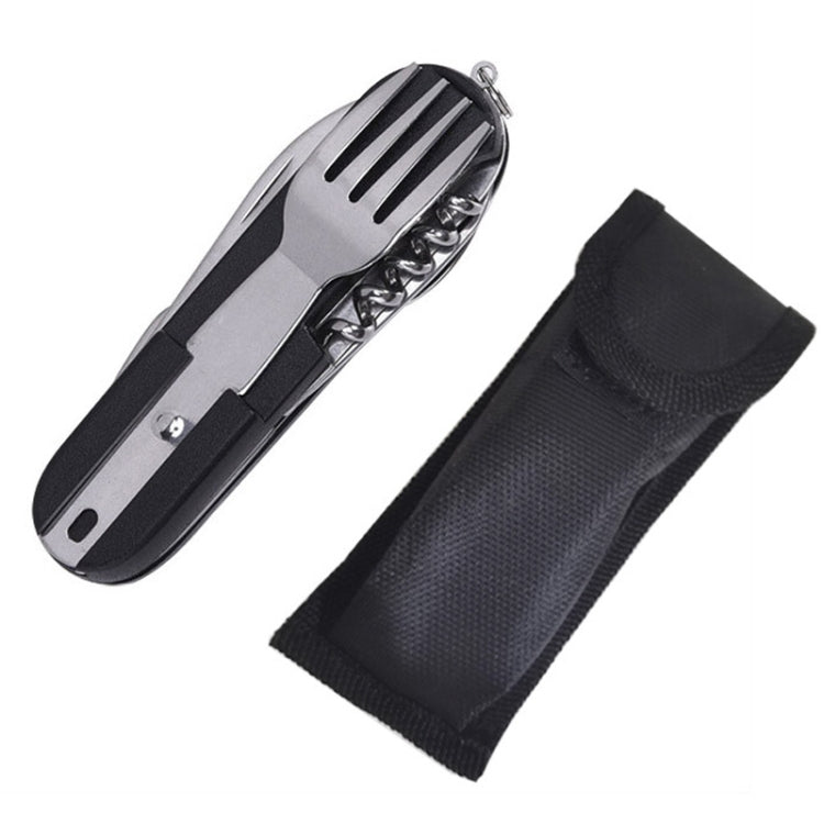 SY-FT008 7-in-1 Multifunktionales Outdoor Camping Tragbares Klapp-Besteck-Set