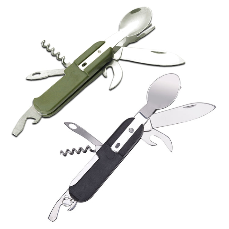 SY-FT008 7-in-1 Multifunktionales Outdoor Camping Tragbares Klapp-Besteck-Set