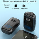 Multifunctional Clip-On Bluetooth Audio Receiver Plug In FM Radio