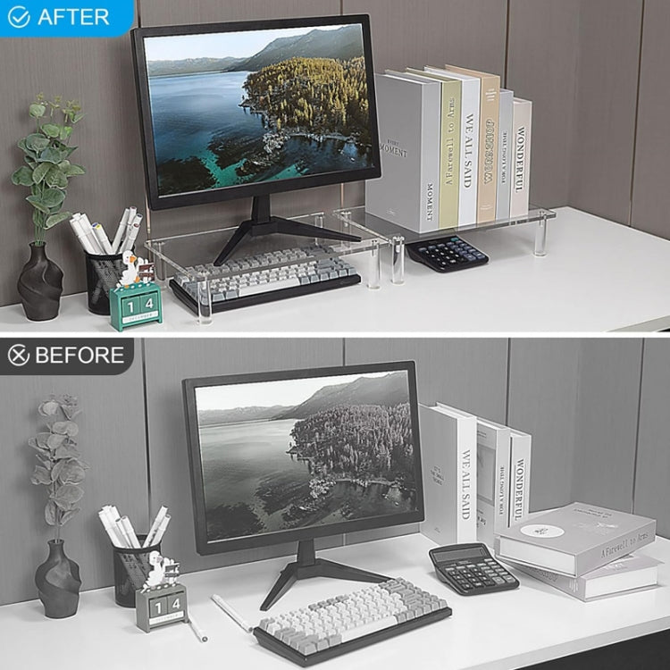 Desktop Acryl Laptop-/Drucker-Erhöhter Ständer, YX136
