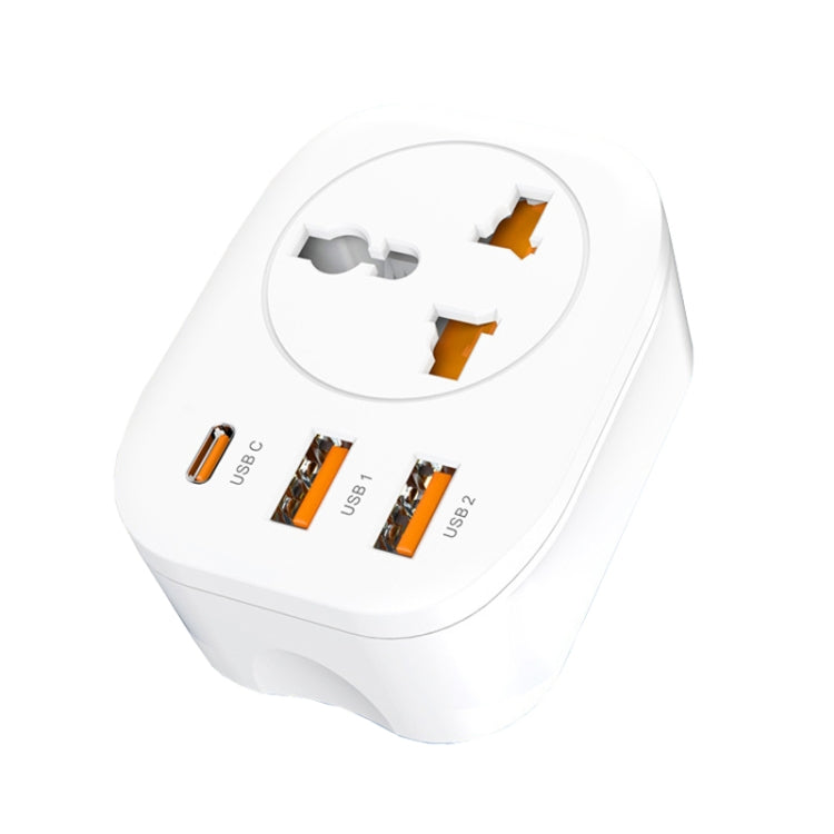 Universal-Konverterstecker 2USB+Typ-C Smart-Konverter-Steckdose, UK-Stecker, US-Stecker, EU-Stecker