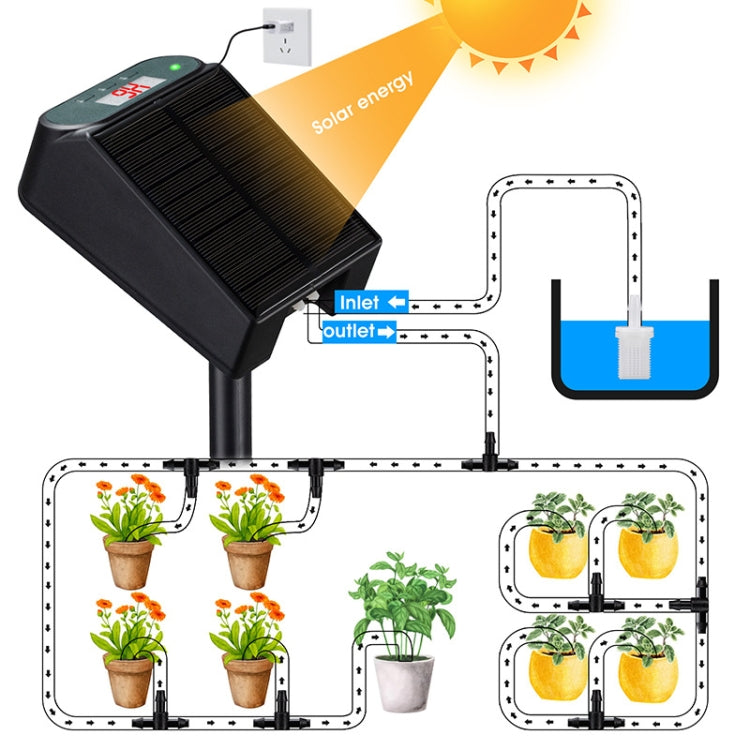 Intelligentes automatisches solarbetriebenes, zeitgesteuertes, kabellos gesteuertes Bewässerungsgerät