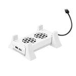Für Xbox Series S Konsolenbasis-Lüfter mit integriertem LED-Lichtstreifen, Basis-Lüfter Weiß, Basis-Lüfter Schwarz