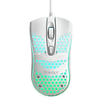 T-WOLF V15 Honeycomb Kabelgebundene USB-Gaming-Maus mit RGB-Beleuchtung, ergonomisches Hollow-Design für PC, Büro, Heimgebrauch