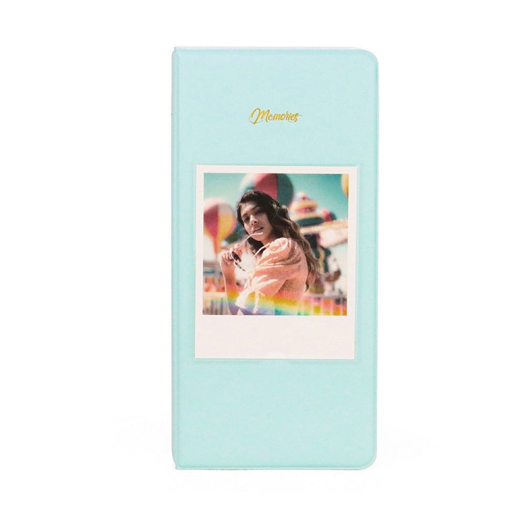 64-teiliges 5-Zoll-Fotoalbum, Weiß, Schwarz, Hellblau, Braun, Grün, Rosa, Blau, Lila