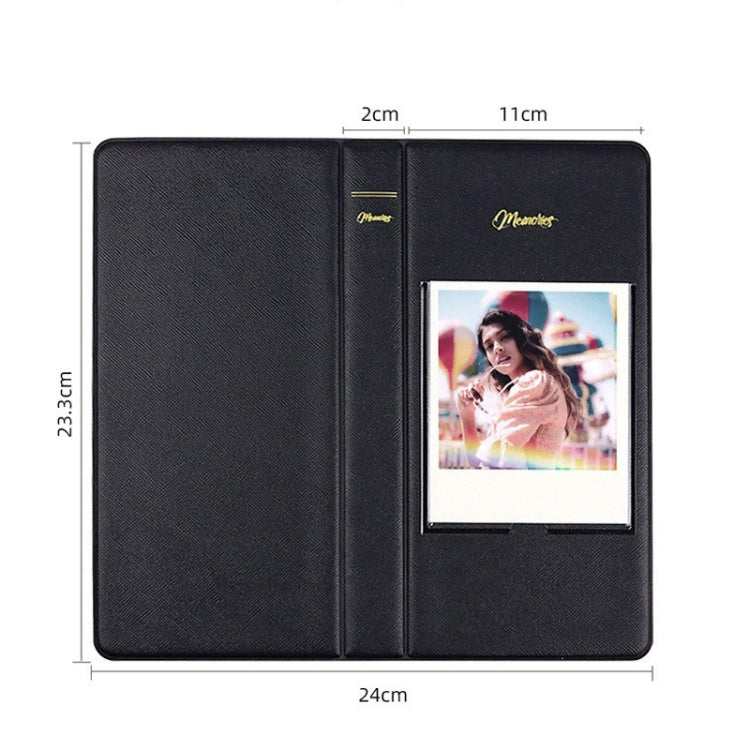64-teiliges 5-Zoll-Fotoalbum, Weiß, Schwarz, Hellblau, Braun, Grün, Rosa, Blau, Lila