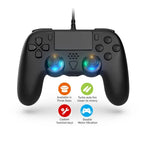 Kabelgebundener Controller für PS5 / PS5 Slim / PC mit Makroprogrammierung, Sechs-Achsen-Gyroskop, kabelgebunden