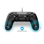 Kabelgebundener Controller für PS5 / PS5 Slim / PC mit Makroprogrammierung, Sechs-Achsen-Gyroskop, kabelgebunden