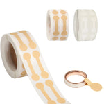 2 Stück Schmuck Preis Dekoration Natur Kraftpapier Aufkleber, J208, J209