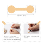 2 Stück Schmuck Preis Dekoration Natur Kraftpapier Aufkleber, J208, J209
