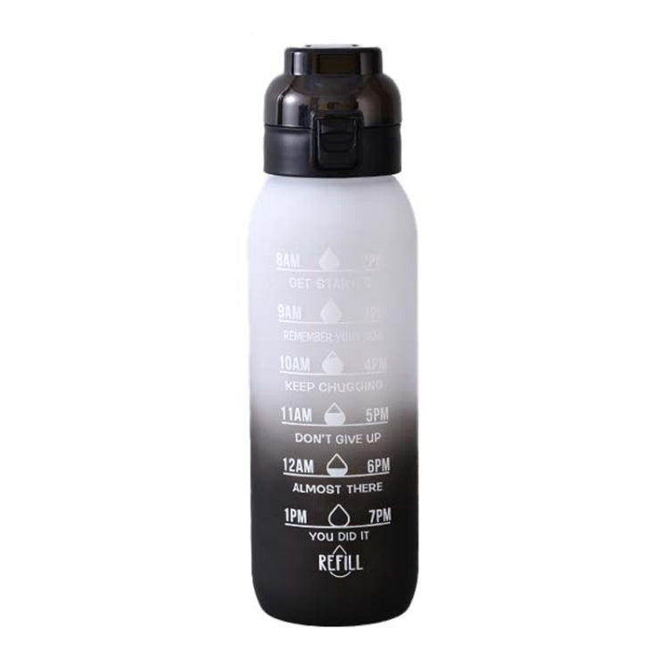 1000ml große Kapazität Tritan Wasserbecher Farbverlauf Outdoor Sport Wasserflasche