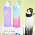 1000ml große Kapazität Tritan Wasserbecher Farbverlauf Outdoor Sport Wasserflasche