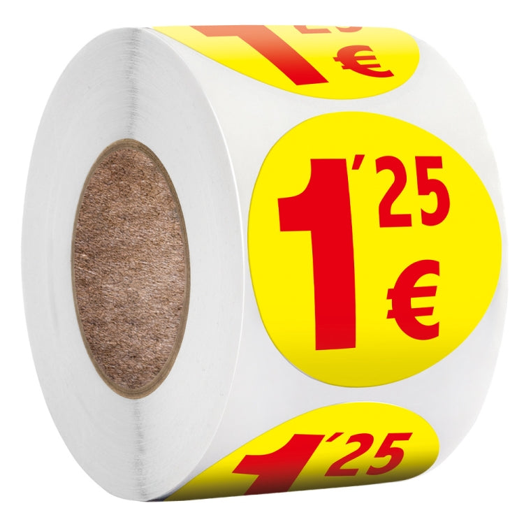 500 Stück / Rolle 3,8 cm Preisschild Supermarkt-Versiegelungsaufkleber, S119, S120