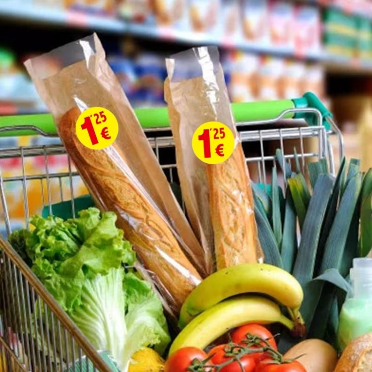 500 Stück / Rolle 3,8 cm Preisschild Supermarkt-Versiegelungsaufkleber, S119, S120