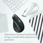 ZELOTES F36 9-Tasten vertikaler ergonomischer programmierbarer Griff Dual Bluetooth + 2.4G kabellose Maus, F36 (weiß), F36 (schwarz)