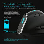 ZELOTES F36 9-Tasten vertikaler ergonomischer programmierbarer Griff Dual Bluetooth + 2.4G kabellose Maus, F36 (weiß), F36 (schwarz)