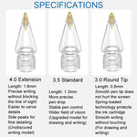 For Apple Pencil Series Replacement Nibs Modified Nibs, 4.0 Extended White Shell Silver Tip, 3.5 Standard White Shell Silver Tip, 3.0 Round Head White Shell Silver Tip, 4.0 Extended White Shell Gold Tip, 3.5 Standard White Shell Gold Tip               ...