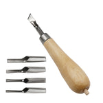 7-teiliges Holzgriff-Schnitzmesser-Kunst-Kombinationsset, Schnitzmesser