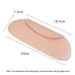 Silikon-Aufbewahrungstasche für Make-up-Pinsel, tragbar, ideal für Reisen, Kosmetik-Organizer mit großem Fassungsvermögen