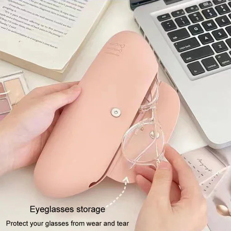 Silikon-Aufbewahrungstasche für Make-up-Pinsel, tragbar, ideal für Reisen, Kosmetik-Organizer mit großem Fassungsvermögen
