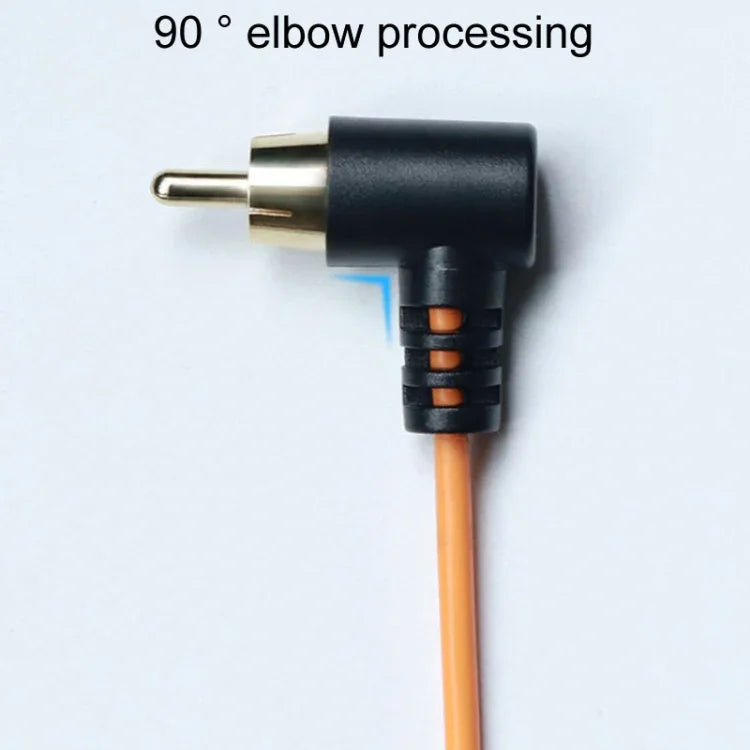 RCA-Winkelstecker für Tattoo-Stiftmotor, Netzkabel