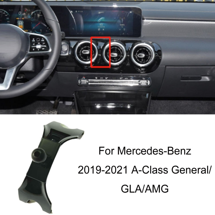 For Mercedes-Benz Left-Handed Drive Mobile Phone Holder Car Air Outlet Base, 05-10 ML, 06-17 R-Class, 08-10 C-Class, 08-12 S-Class, 09-10 B-Class, 11-13 C-Class, 12-19 B-Class, 12 GLK, 12-15 ML, 13-15 GLK, 14-15 E-Class/13-16 E-Class, 12-17 CLS        ...