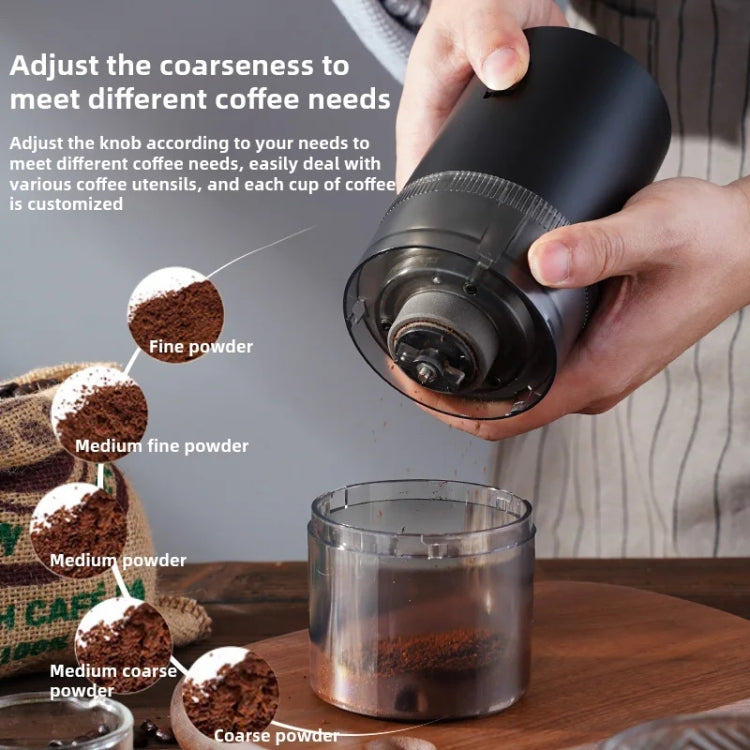USB Wiederaufladbarer Verstellbarer Grob- und Fein Mahlwerk Haushalts Tragbarer Elektrischer Kaffeebohnenmühle