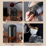 USB Wiederaufladbarer Verstellbarer Grob- und Fein Mahlwerk Haushalts Tragbarer Elektrischer Kaffeebohnenmühle