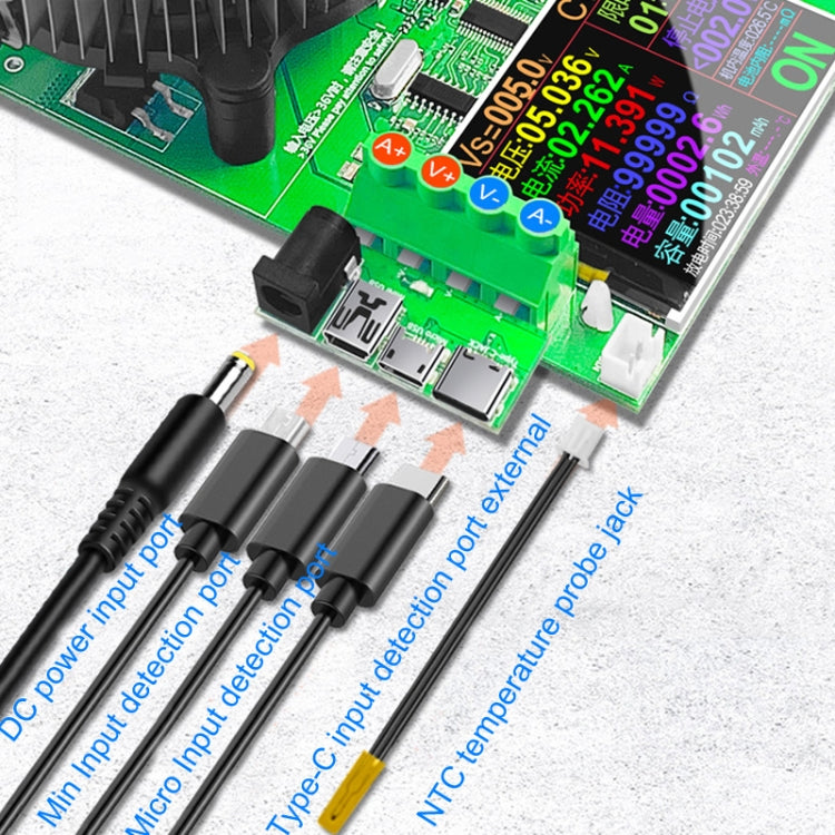 ATORCH Spannungsdigital gesteuerter einstellbarer Konstantstrom-Entlade-Last-Alterungstester, US-Stecker