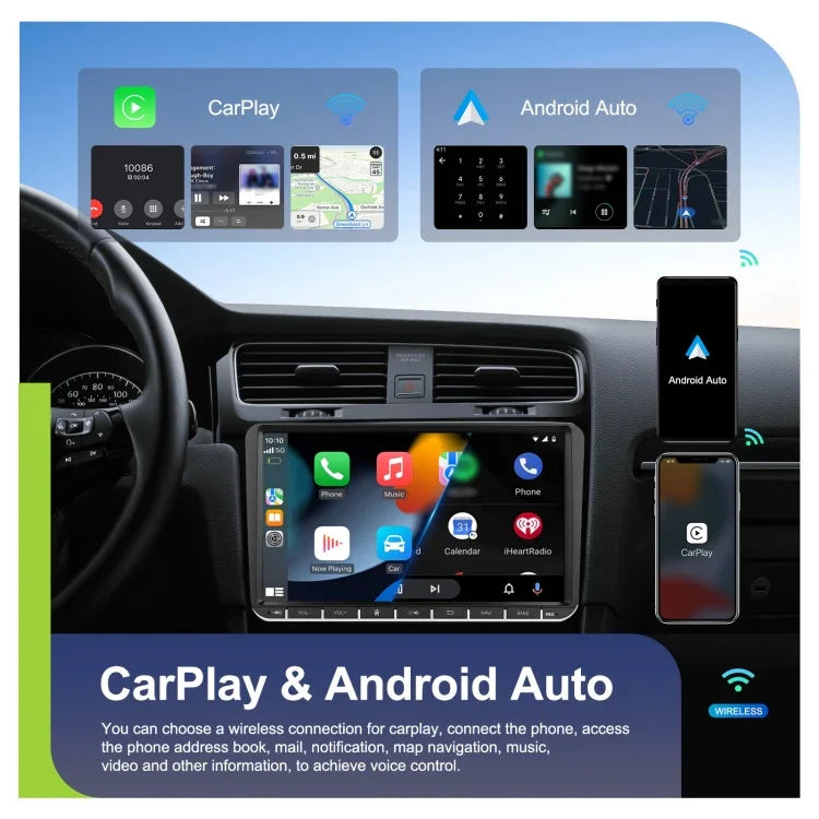 Für Volkswagen 4+64G Multimedia-Player Android 13 System, 7 Zoll, 9 Zoll
