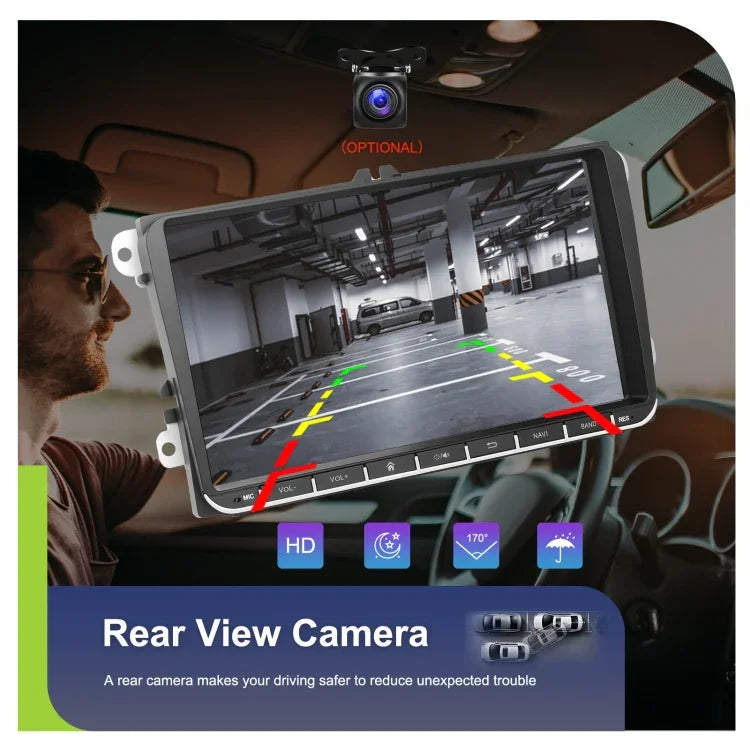 Für Volkswagen 4+64G Multimedia-Player Android 13 System, 7 Zoll, 9 Zoll