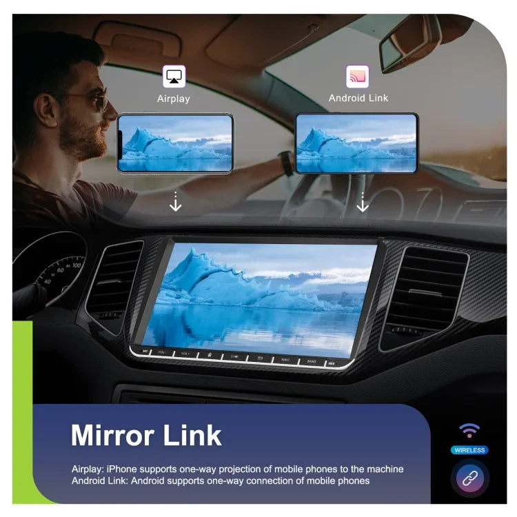 Für Volkswagen 4+64G Multimedia-Player Android 13 System, 7 Zoll, 9 Zoll