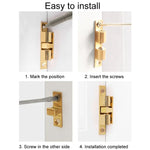 2 Stück Schrank Magnetische Feder-Schnalle Türsauger, Klein Gold, Mittel Gold, Groß Gold, Extra Groß Gold, Klein Silber, Mittel Silber, Groß Silber, Extra Groß Silber