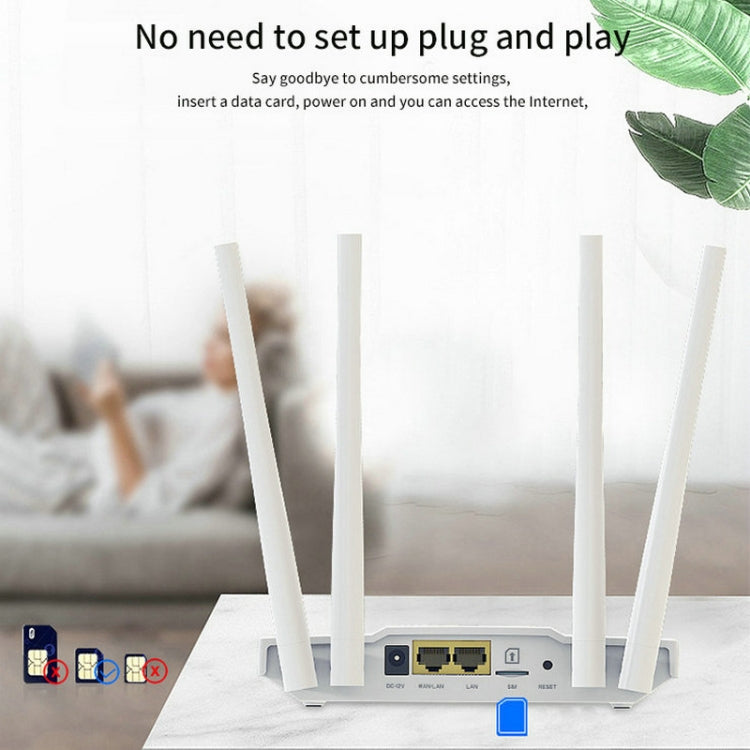 4G Wireless SIM-Karten Router 4G Hotspot Sharing Mobiles CPE Full Netcom, EU-Stecker, MC119
