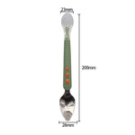 Multi-function Double-head Baby Food Spoon Baby Tableware Fruit Scraper Spoon