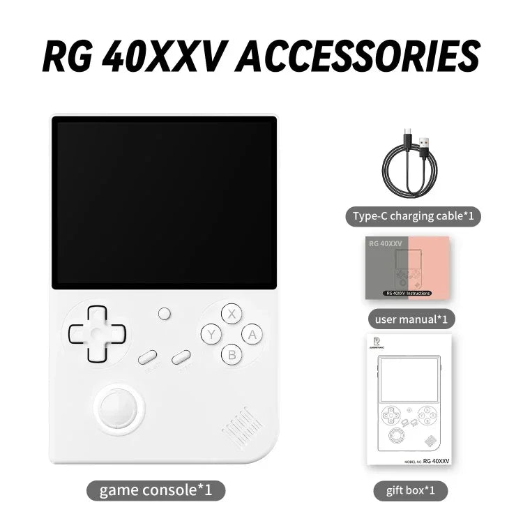 ANBERNIC RG40XXV Vertikale HD-Bildschirm-Joystick-Spielkonsole mit Umgebungslicht, tragbare Retro-Handheld-Konsole, 64 GB, 64 GB + 128 GB, 64 GB + 256 GB