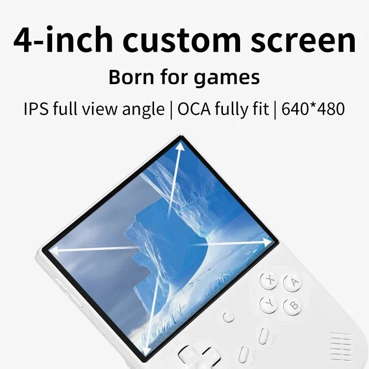 ANBERNIC RG40XXV Vertikale HD-Bildschirm-Joystick-Spielkonsole mit Umgebungslicht, tragbare Retro-Handheld-Konsole, 64 GB, 64 GB + 128 GB, 64 GB + 256 GB