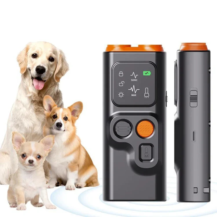 Ultraschall-Doppelkopf-Hundeabwehrgerät mit Hochleistungs-LED-Blitzlicht, P7