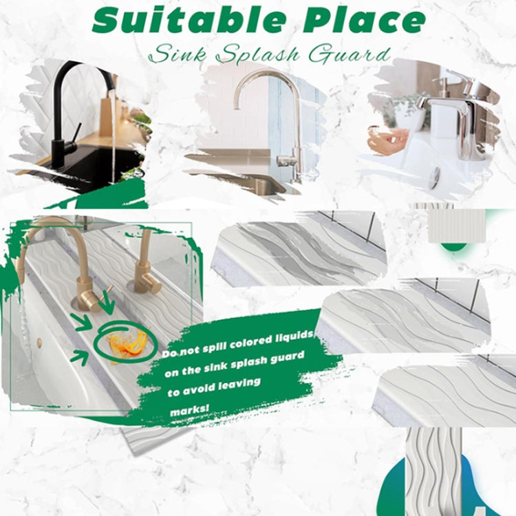 Diatomit Küchen Wasseraufnahme Trocknungsmatte Badezimmer Waschbecken Wasserhahn Arbeitsplatte Abflussmatte, 40x10cm