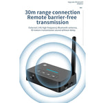 D9 2-in-1 Old-fashioned Audio Car Bluetooth Receiver Transmitter NFC Music Bluetooth Adapter, D9 2-in-1
