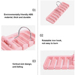 Gürtelbügel Schal Krawattenhalter für Kleiderschrank Aufbewahrung Organizer, Klein Grün, Klein Blau, Klein Rosa, Groß Schwarz, Groß Weiß, Groß Kaffee