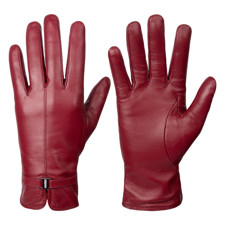 Damen Handschuhe aus Schaffell mit Fleece-Futter, winddicht, warm, Touchscreen, dick, für Schnee und Autofahren, S, M, L, XL