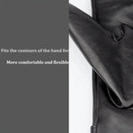 Damen Handschuhe aus Schaffell mit Fleece-Futter, winddicht, warm, Touchscreen, dick, für Schnee und Autofahren, S, M, L, XL