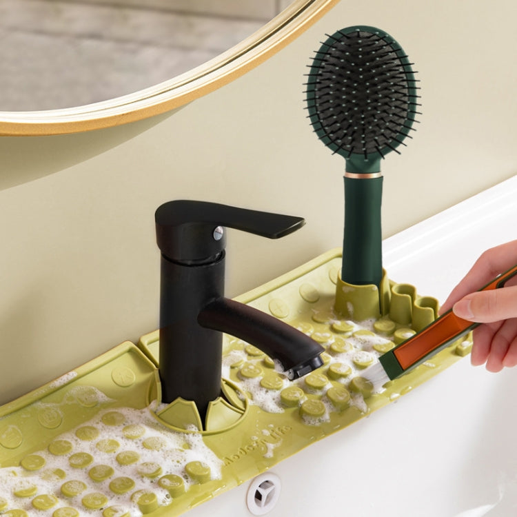 Wasserhahn Silikon Abflussmatte Multifunktionaler Haushalts Spülbecken Arbeitsplatte rutschfest spritzschutz Aufbewahrungsmatte