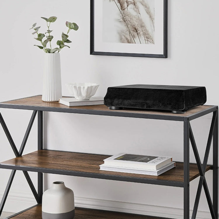 Für Audio-Technica AT-LP60XBT Filz-Staubschutzhülle Plattenspieler mit Gummizug, AT-LP60XBT Staubschutzhülle