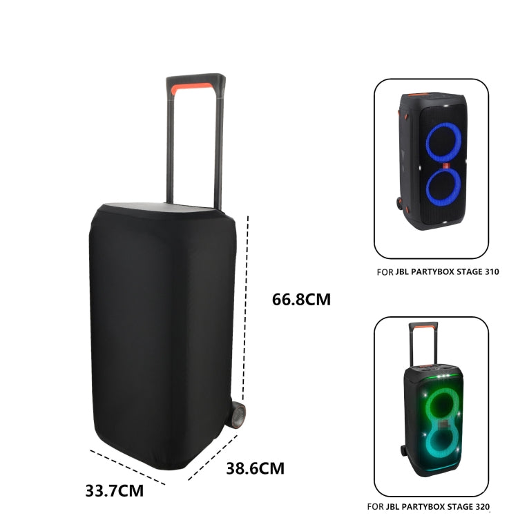 Für JBL Partybox Stage 310 / 320 Lautsprecher Lycra Staubschutzhülle Elastische Hülle, Lycra Staubschutzhülle