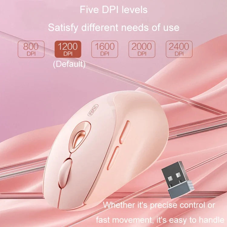 Inphic DR801 2.4G+Bluetooth 5.0/4.0 Kabellose Maus USB Tri-Mode Mute Wiederaufladbare Mädchen Büro Zuhause Gaming Maus
