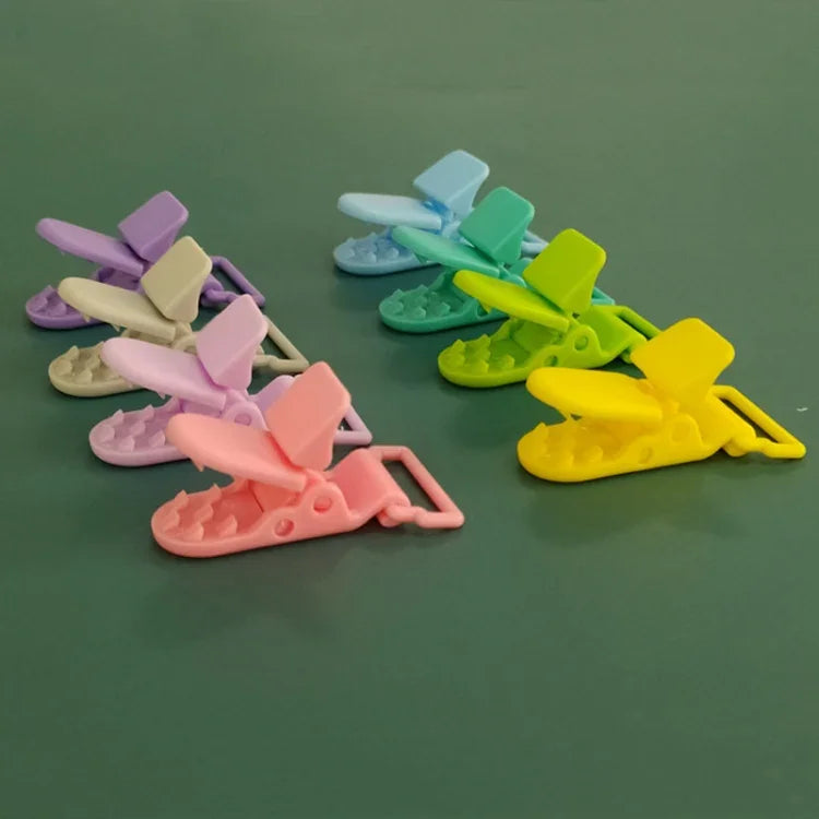 10 Stück Baby Schnuller Anti-Verlust-Kette Clips Cartoon Krokodilclips Schnullerhalter