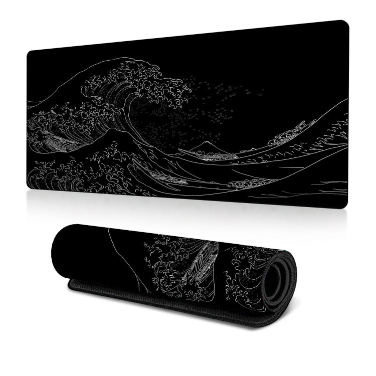 Big Wave Gaming Mauspad Rutschfeste Gummi-Schreibtischunterlage, 300x600x2mm, 300x700x3mm, 300x800x2mm, 300x800x3mm, 400x900x2mm, 400x900x3mm