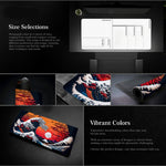 Big Wave Gaming Mauspad Rutschfeste Gummi-Schreibtischunterlage, 300x600x2mm, 300x700x3mm, 300x800x2mm, 300x800x3mm, 400x900x2mm, 400x900x3mm